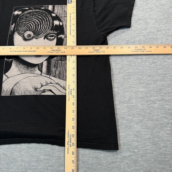Ripple Junction T-Shirt Men L Black Uzumaki Spiral Horror Manga Junji Ito - Picture 2 of 7